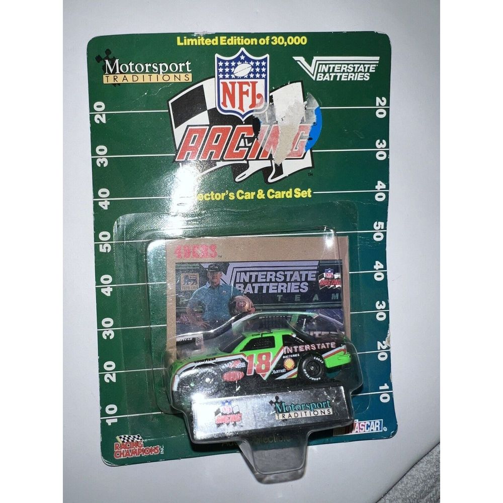 1992 Racing Champions NFL Racing New York Giants 1:64 Scale Dale Jarrett #18 Car